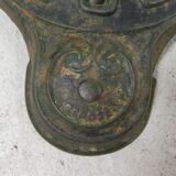 Art Deco bistro table, garden table on cast iron base