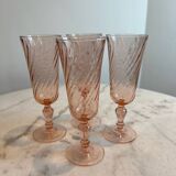 Set of 4 Rosaline champagne flutes
