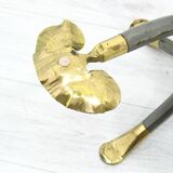 Coffee Table in Brass and Iron by Manfred Bredohl, Germany, 1980s