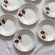 Set of 9 Salins hollow plates, Ninon pattern, French vintage, authentic, rare, countryside