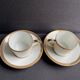 4 Moka Cups and their saucer – Limoges Porcelain
