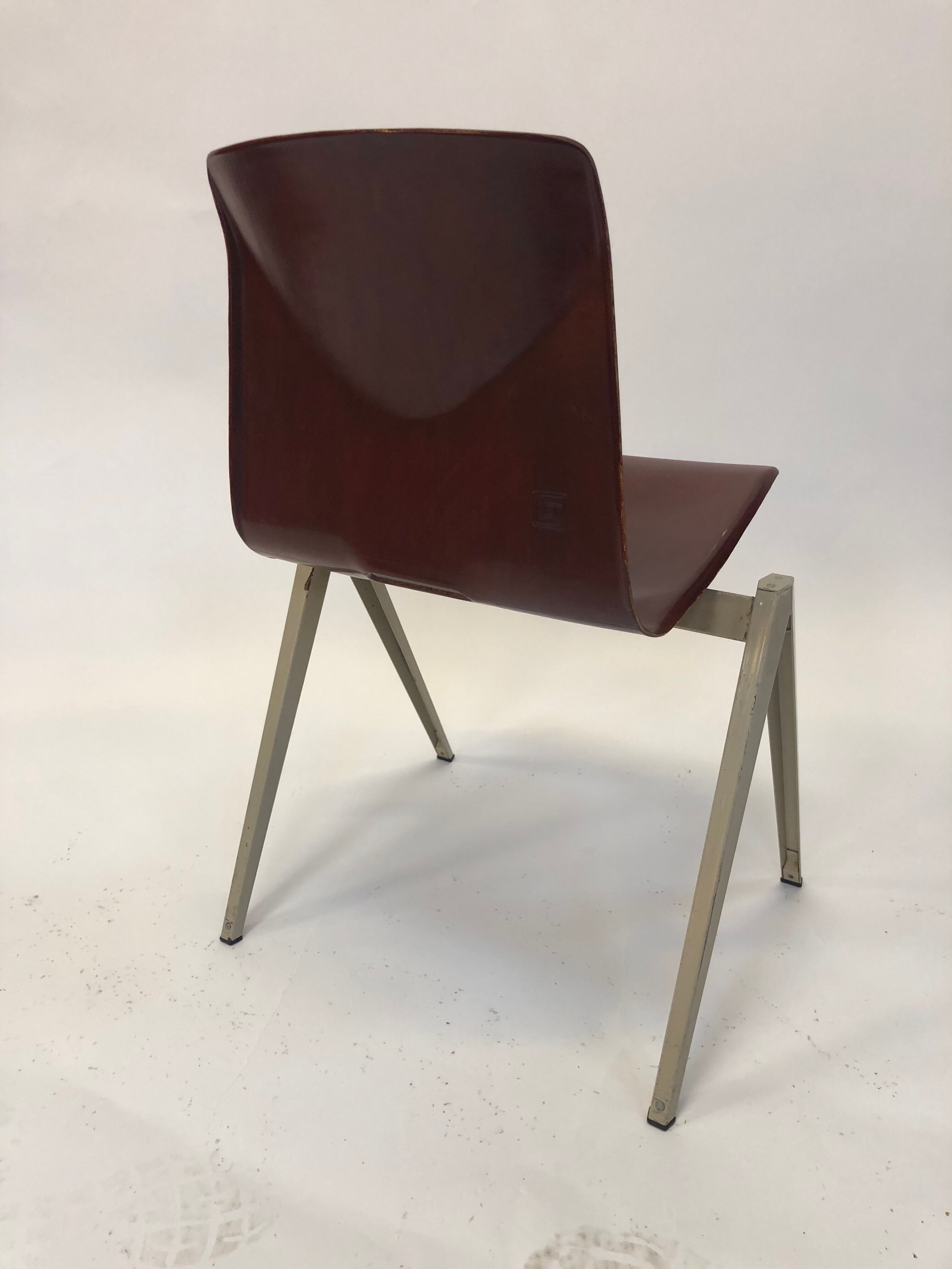 Lot of 4 vintage chairs Galvanitas S22 in the Netherlands