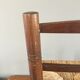 Chaise bois et paille vintage pour enfant