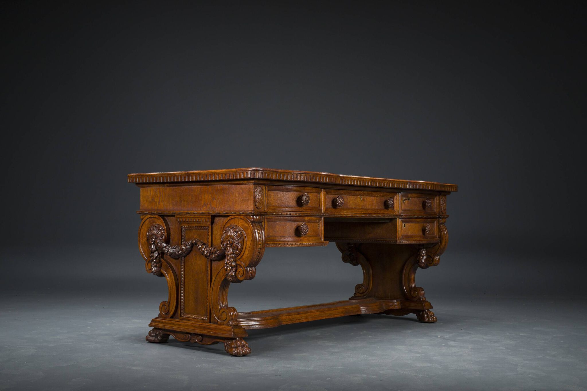 Vintage Neo-Renaissance Desk, 1920s