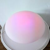 White opaline pebble lamp dlg Joseph André Motte