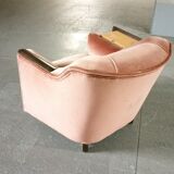Fauteuil club art deco années 30/40 à système tablettes