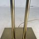 Lampe de table en laiton et rotin en roseau, Italie 1970