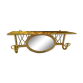 Porte manteaux rotin vintage