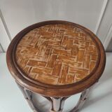 Rattan sofa end