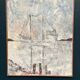 Huile sur toile suédoise – « Silhouette du bateau » par Michael Hertzman