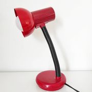 Lampe vintage rouge, 30,5 cm de haut