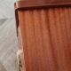Vintage chest of drawers 3 drawers - varnished teak - Scandinavian style - retro patterns - 60s