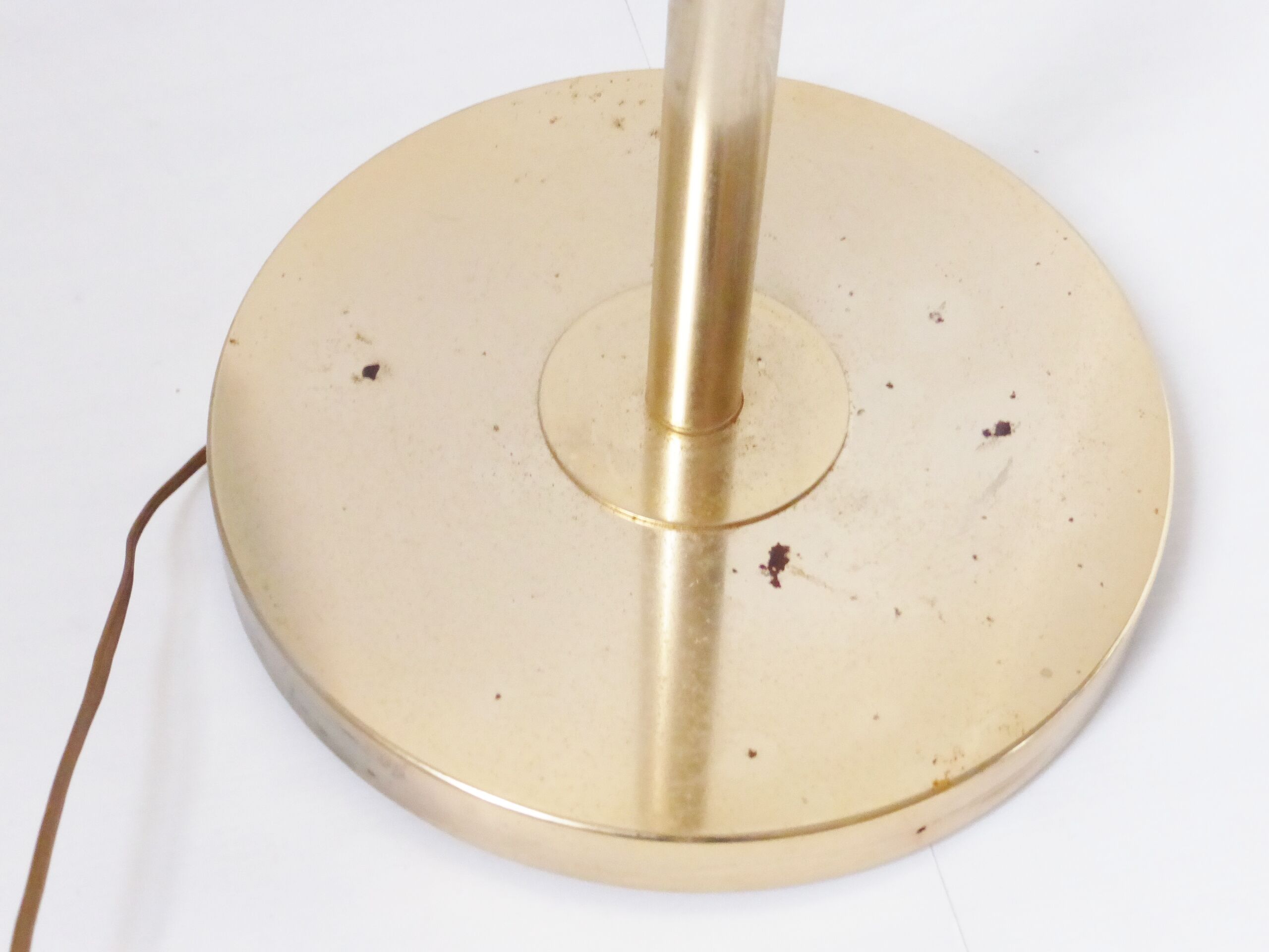 Light steel and glass design 1970 vintage 70's funky retro pop space age seventies floor lamp