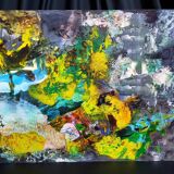 Philippe Charpentier (20th century) Mixed media on canvas, 1997