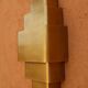 Art Deco brass wall sconce
