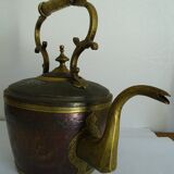 Copper and brass kettle