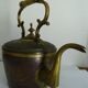Copper and brass kettle