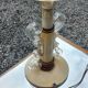 Lampe vintage des années 50 tôle, plexi et bois