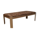 Table basse italienne en marbre et acier