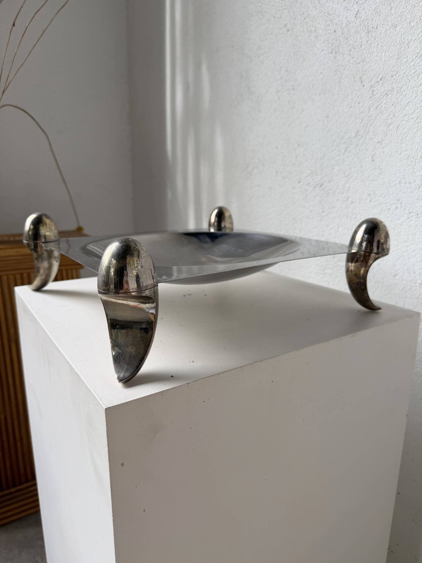 Silver-plated fruit bowl