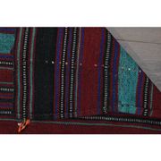 1970s Vintage Turkish Handmade Wool & Cotton Purple Area Rug 232x350