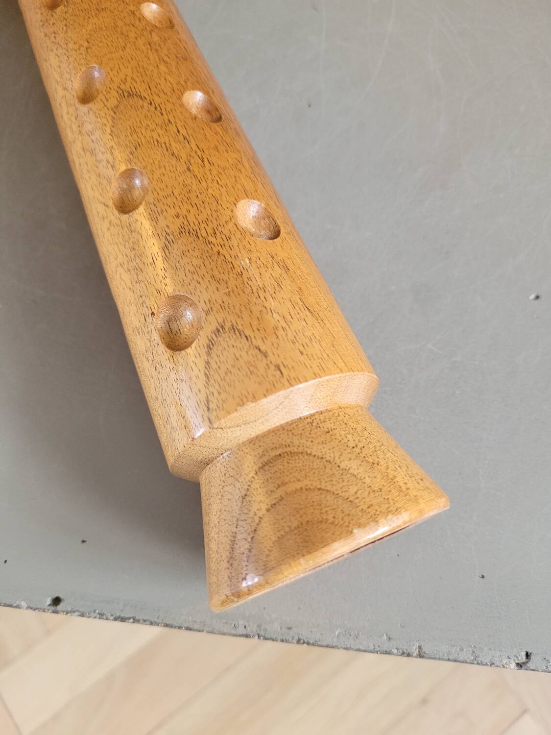Vintage teak pepper mill Haenlein Winterthur