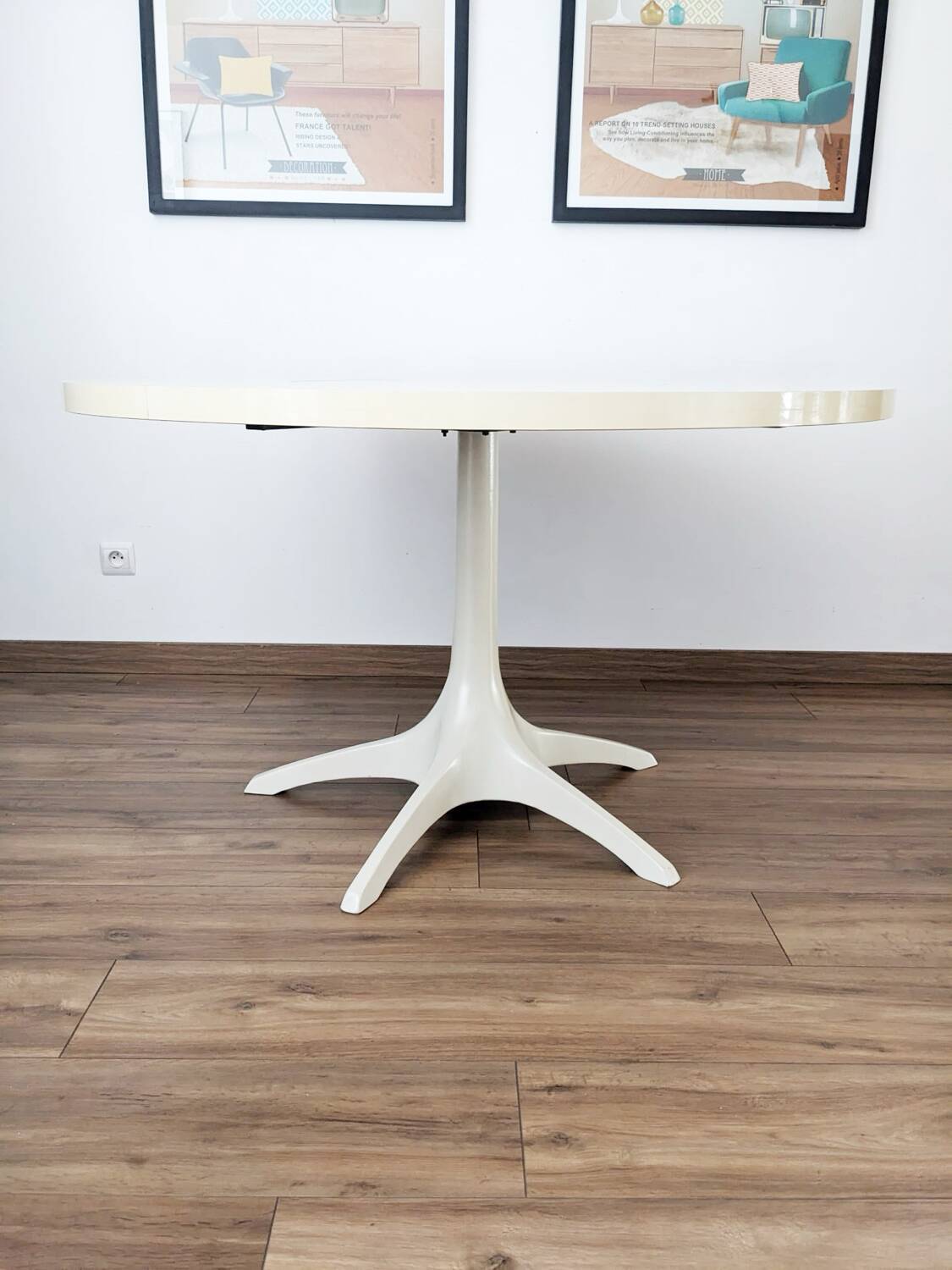 Table et chaises Space Age par Konrad Schäfer pour Lübke 1969