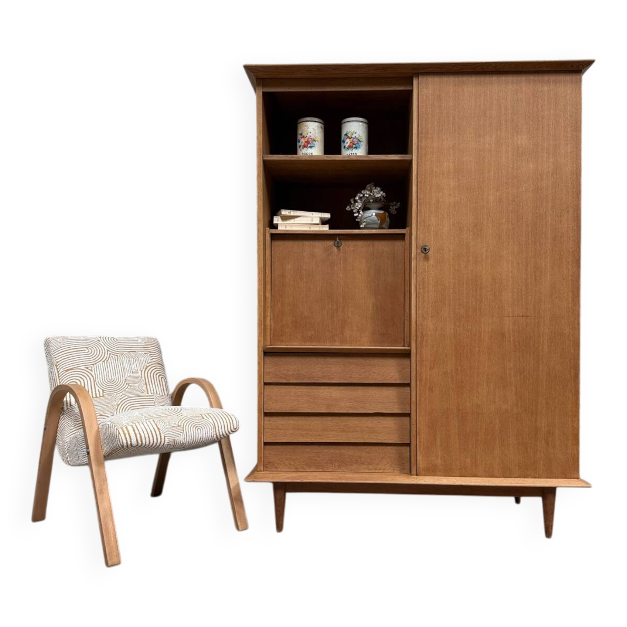 Vintage secretary cabinet (refurbished)