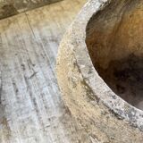 Trio of stone and cement planters, early 1900s