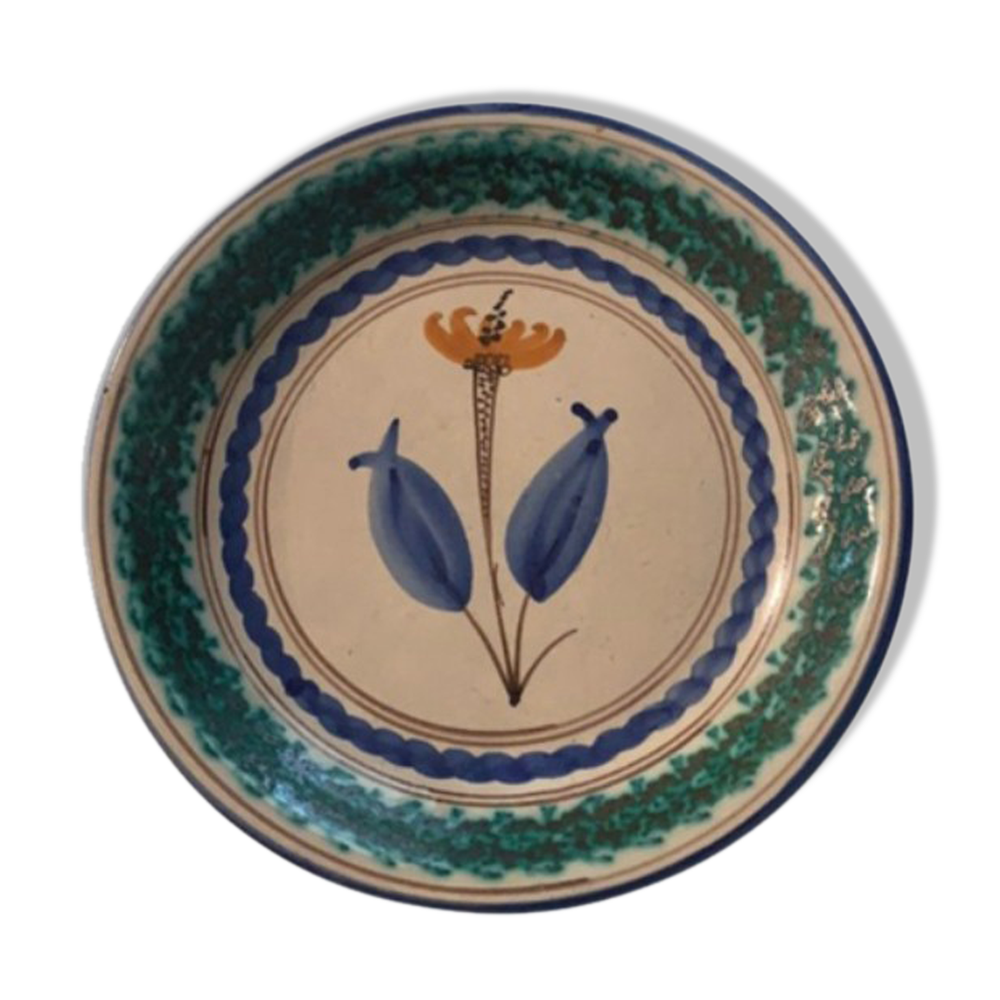 Ceramic plate enamelled igor stefano