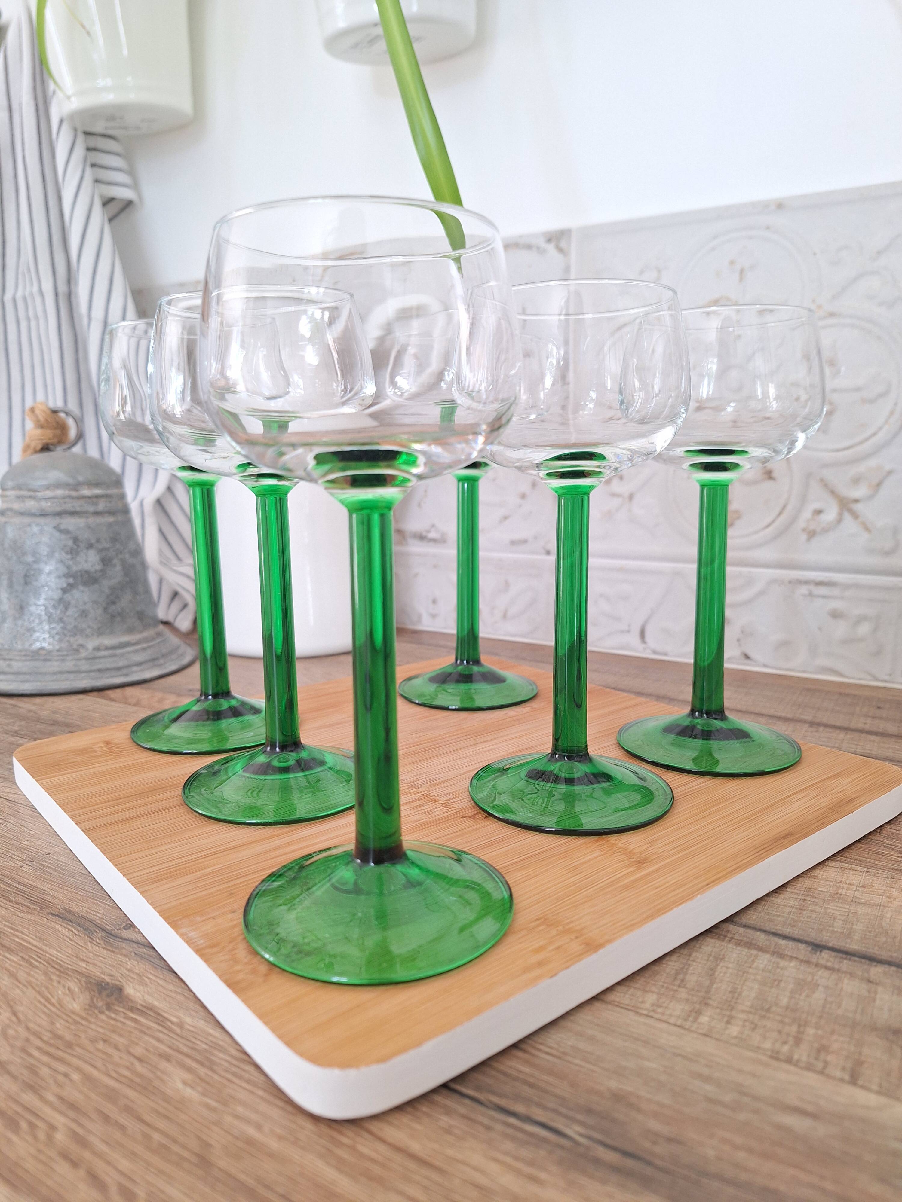 Verres à vin blanc d'Alsace