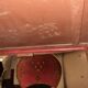 Sheet metal table and chairs
