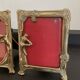 Duo of bronze art deco frames