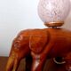 Lampe éléphant verre de Clichy art déco