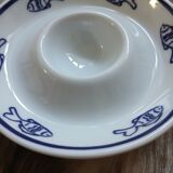 4 White Square Egg Cups