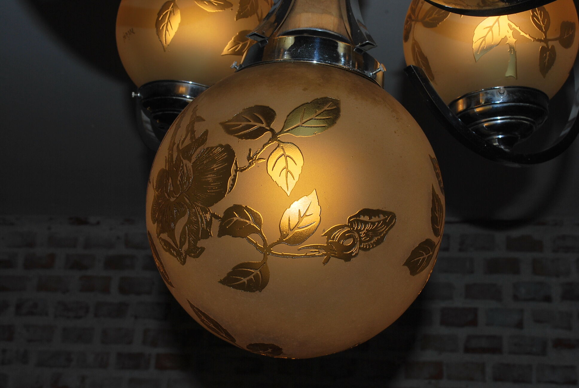 Lustre art déco signé Deveau