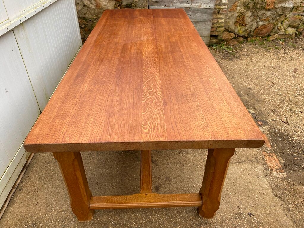 Dining farm table 250cm solid oak 1980
