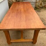 Dining farm table 250cm solid oak 1980