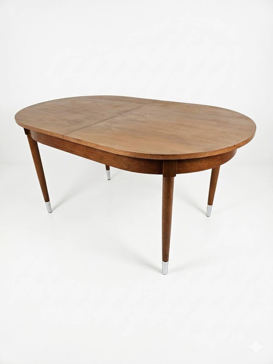 Scandinavian extendable teak table from the 1960s (butterfly extension)
