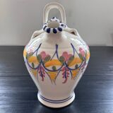 Water bottle with floral decoration