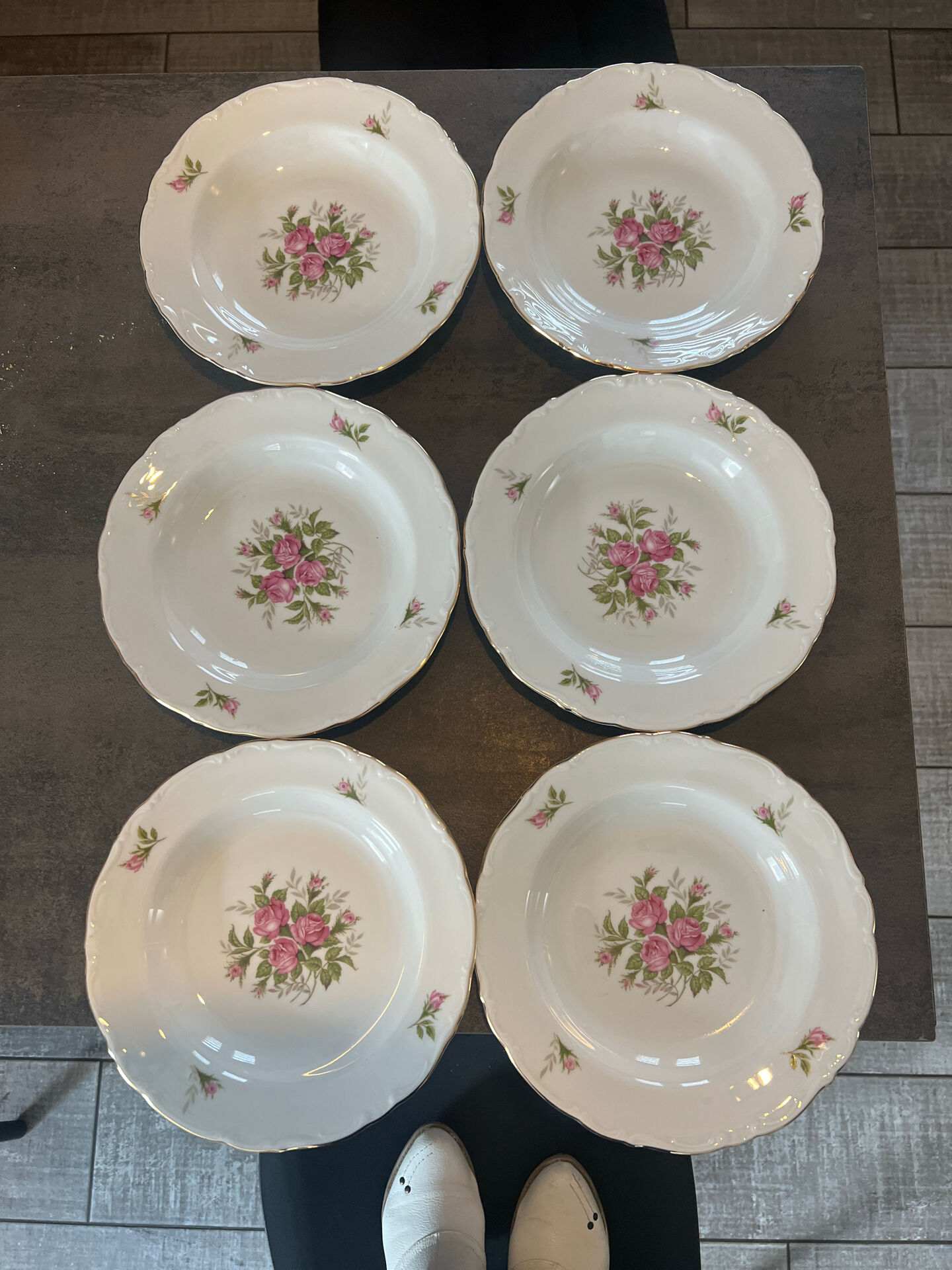 Lot of 6 dessert plates Scherzer