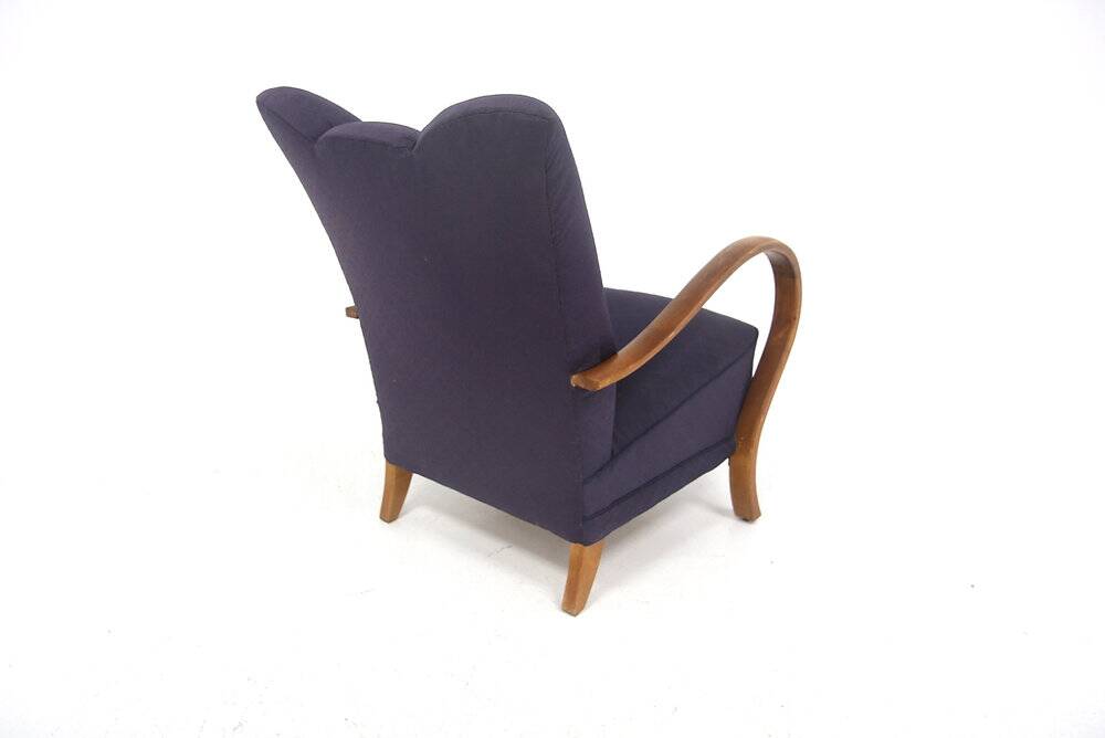 Scandinavian armchair in elm, Swedish Modern, Sweden, 1940