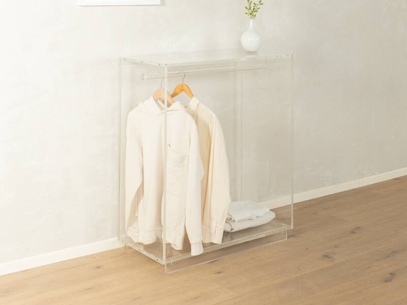 Minimalist chest of drawers from the 1980s, acrylic glass, unique piece