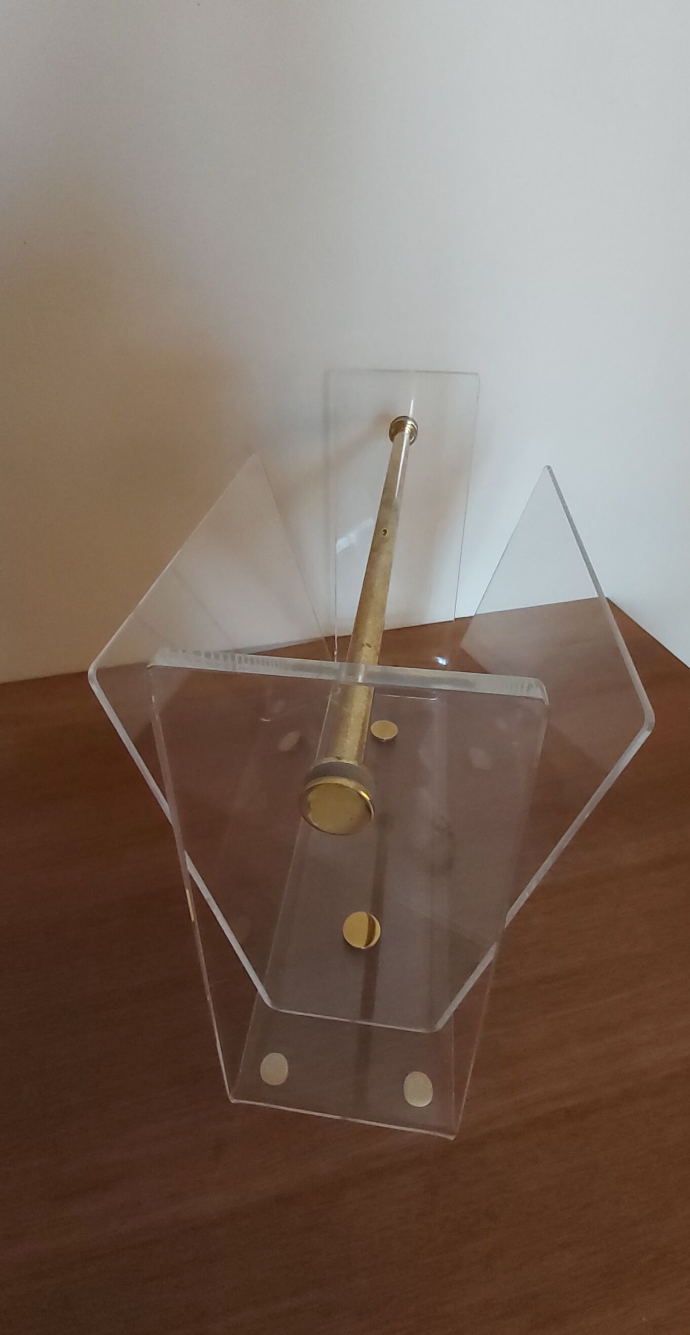 David Lange magazine holder in plexiglas