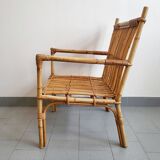 Vintage rattan armchair 1960