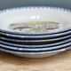 Set of 6 flat plates in faience of St Clément