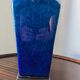 Blue ceramic lamp base by Paul Millet in Sèvres