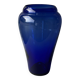 Grand vase en verre bleu cobalt 