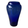 Grand vase en verre bleu cobalt 