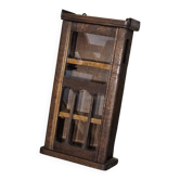 Vitrine en bois et verre biseauté 1920